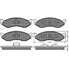 10382 BSF Комплект тормозных колодок, дисковый тормоз
