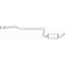 25495 SIGAM Средний глушитель выхлопных газов