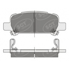 SP 341 PR SCT Комплект тормозных колодок, дисковый тормоз