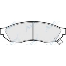 PAD453 APEC Комплект тормозных колодок, дисковый тормоз