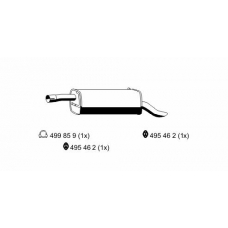 310154 ERNST Глушитель выхлопных газов конечный
