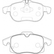 FD7399A NECTO Комплект тормозных колодок, дисковый тормоз