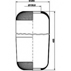 084.024-30A PE Automotive Кожух пневматической рессоры
