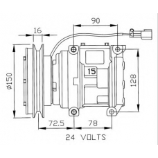 32243G NRF Компрессор, кондиционер