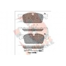 RB2021 R BRAKE Комплект тормозных колодок, дисковый тормоз