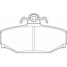 WBP21385A WAGNER LOCKHEED Комплект тормозных колодок, дисковый тормоз