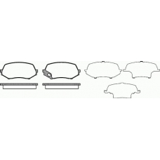 21337.00 ROADHOUSE Комплект тормозных колодок, дисковый тормоз