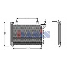 022110N AKS DASIS Конденсатор, кондиционер
