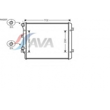 VW2207 AVA Радиатор, охлаждение двигателя