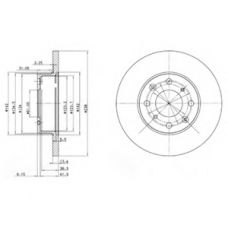 BG2616 DELPHI Тормозной диск