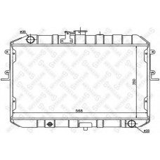 10-25833-SX STELLOX Радиатор, охлаждение двигателя