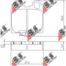 37258 ABS Комплект тормозных колодок, дисковый тормоз