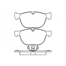 MDB2827 MINTEX Комплект тормозных колодок, дисковый тормоз