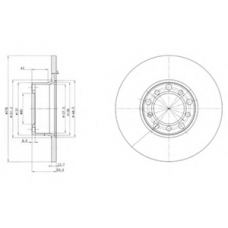 BG2259 DELPHI Тормозной диск