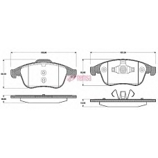 1389.00 METZGER Комплект тормозных колодок, дисковый тормоз