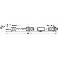 FBH7140 FIRST LINE Тормозной шланг