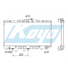 PA010059 KOYO P-tank corrugate-fin ass'y