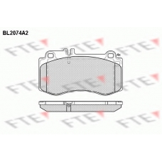 BL2074A2 FTE Комплект тормозных колодок, дисковый тормоз