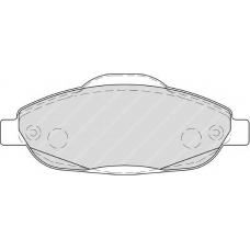 FDB4003 FERODO Комплект тормозных колодок, дисковый тормоз