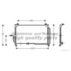 J033-20 ASHUKI Конденсатор, кондиционер