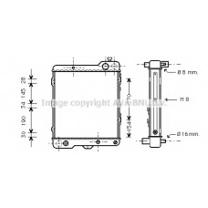 AIA2040 Prasco Радиатор, охлаждение двигателя