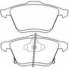 AKD-5802 ASVA Комплект тормозных колодок, дисковый тормоз