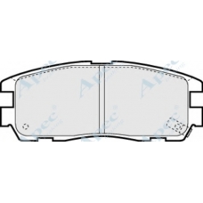 PAD798 APEC Комплект тормозных колодок, дисковый тормоз