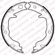 LS2026 DELPHI Комплект тормозных колодок, стояночная тормозная с