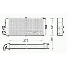 DRR02001 DENSO Теплообменник, отопление салона