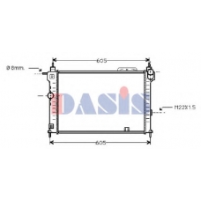 150032N AKS DASIS Радиатор, охлаждение двигателя