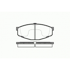 0133 10 KAWE Комплект тормозных колодок, дисковый тормоз