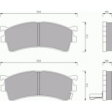 679881 ROULUNDS Комплект тормозных колодок, дисковый тормоз