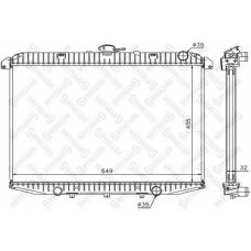 10-25793-SX STELLOX Радиатор, охлаждение двигателя