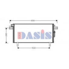 072025N AKS DASIS Конденсатор, кондиционер