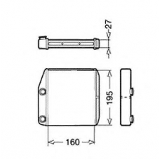 54213 NRF Теплообменник, отопление салона