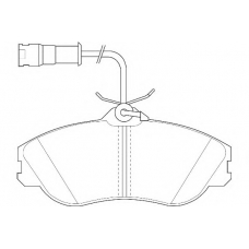WBP21137A WAGNER LOCKHEED Комплект тормозных колодок, дисковый тормоз