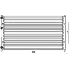 350213838000 MAGNETI MARELLI Радиатор, охлаждение двигателя