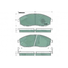 GDB3201 TRW Комплект тормозных колодок, дисковый тормоз