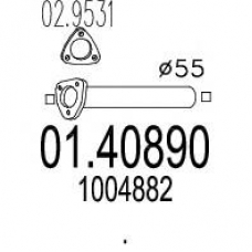 01.40890 MTS Труба выхлопного газа