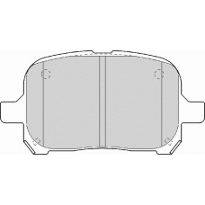 FD6973A NECTO Комплект тормозных колодок, дисковый тормоз