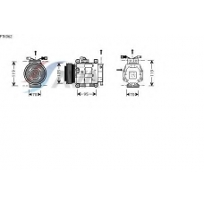 FTK062 AVA Компрессор, кондиционер