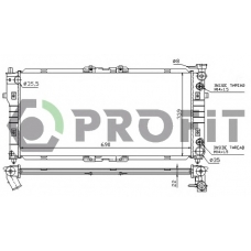 PR 3030A3 PROFIT Радиатор, охлаждение двигателя
