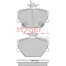 1170077 METZGER Комплект тормозных колодок, дисковый тормоз