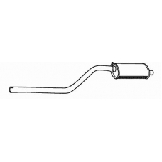 21631 WALKER Средний глушитель выхлопных газов