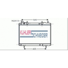 1711701 KUHLER SCHNEIDER Радиатор, охлаждение двигател