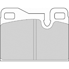 FD6336A NECTO Комплект тормозных колодок, дисковый тормоз