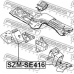 SZM-SE416 FEBEST Подвеска, двигатель