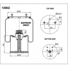 3940-01  K Airtech Кожух пневматической рессоры