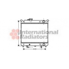 52002071 VAN WEZEL Радиатор, охлаждение двигателя