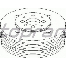 110 717 TOPRAN Ременный шкив, коленчатый вал